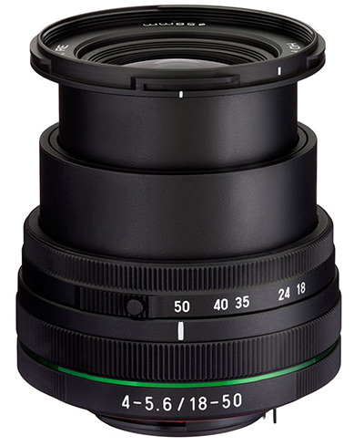 Ricoh přichází s malým objektivem Pentax 18-50mm F4-5,6 WR