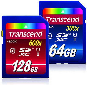 Dvě nové SDXC karty od Transcendu