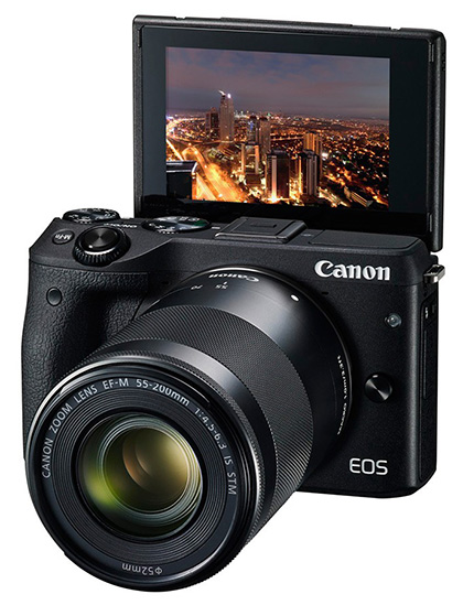 Canon EOS M3 s novým 24MPx čipem a LCD pro selfie