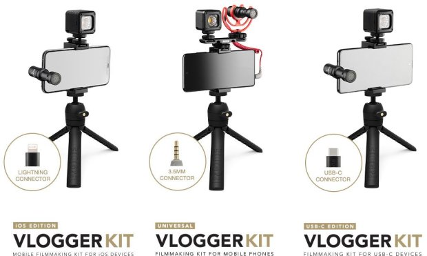 Rode přichází s Vlogger Kit: stativ, držák, mikrofon i LED světlo pro vlogging