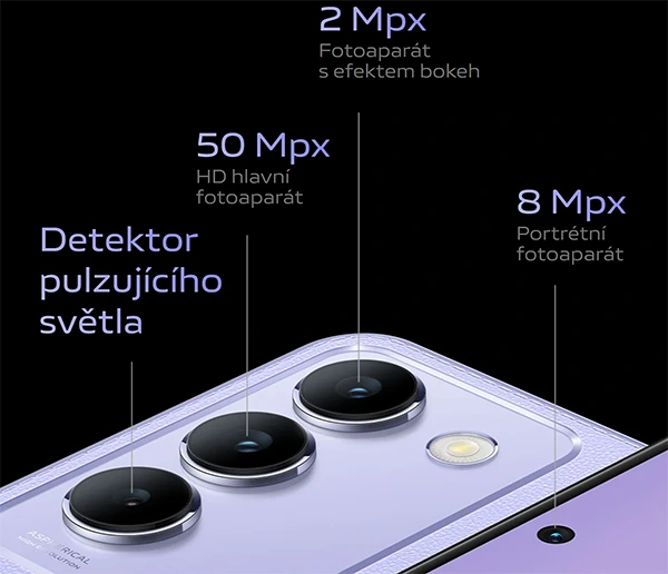 Vivo uvedlo telefon V40 SE 4G s 50MPx fotoaparátem od 4.999 Kč