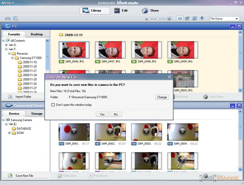 Samsung ST1000: nabitý technologiemi