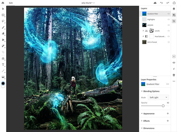 Adobe ukázal Photoshop CC pro iPad