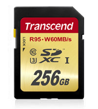 Transcend SDXC UHS-I U3 nyní i s kapacitou 256 GB
