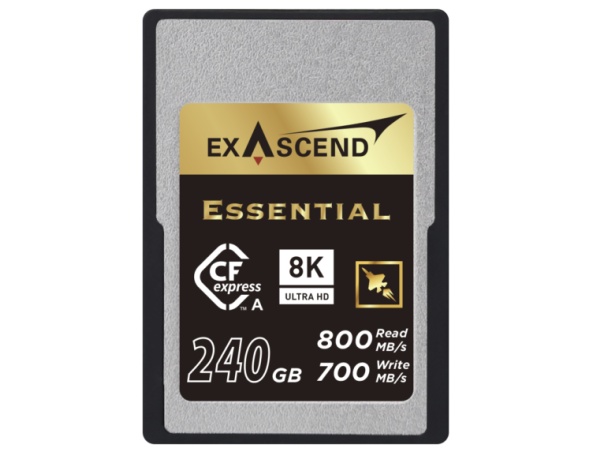 Exascend uvedl kartu Essential CFexpress Type A s kapacitou až 240 GB