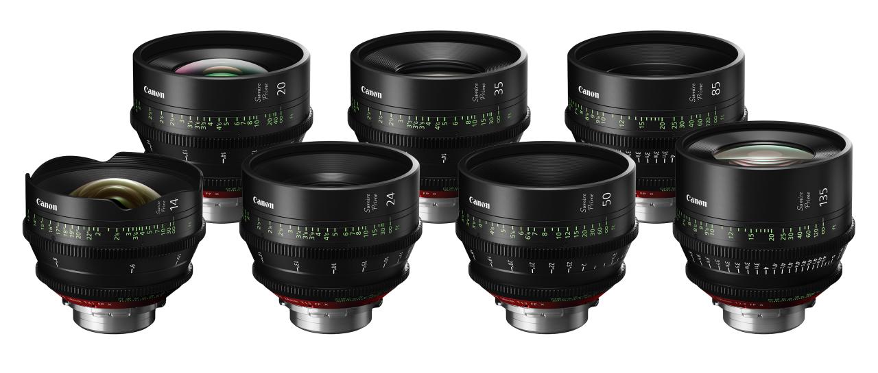 Canon uvádí 7 objektivů Sumire Prime pro PL-Mount