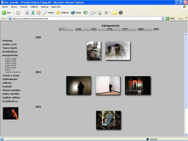 Virtuální galerie Petra Jedináka