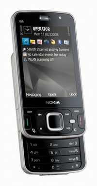 Nokia N96: multimediální mobilní telefon s 5MPx fotoaparátem