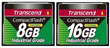 Transcend a průmyslové CF karty CF200I