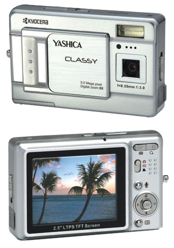 Kyocera Yashica Classy: Fixních 5 Mega