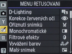 Nikon D3100: základ nabídky DSLR