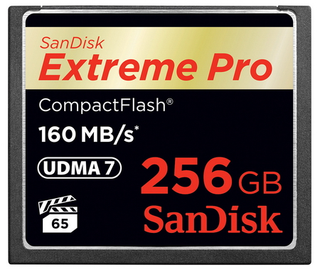 256GB CompactFlash karta SanDisk Extreme Pro