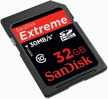 Sandisk uvedl nejrychlejší 32GB SDHC kartu