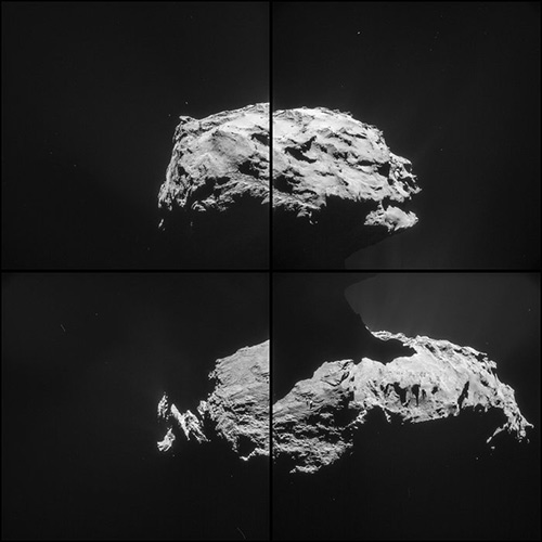 Sonda Rosetta poslala snímky komety Čurjumov-Gerasimenko