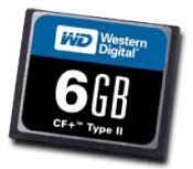 Western Digital vstupuje na trh s 1" HDD: 6 GB Micro Drive pro CF