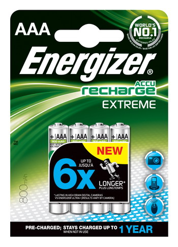 Energizer uvádí NiMH baterie Extreme a Precision s nízkým samovybíjením
