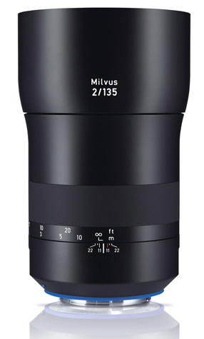 Tři nové objektivy Zeiss Milvus, 2.8/15, 2.8/18 a 2/135