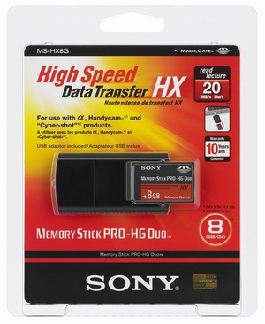 Rychlé karty Memory Stick PRO-HG Duo HX
