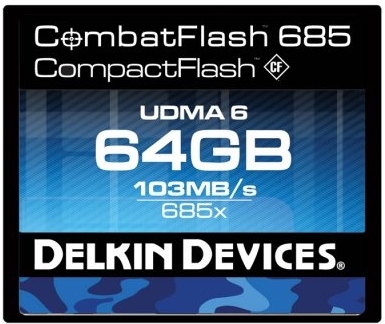 Nejrychlejší 685× Compact Flash karta od Delkinu