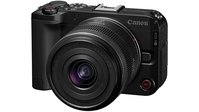 Canon představuje EOS R50 V, kompaktní vloggerský APS-C fotoaparát