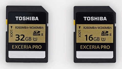 Toshiba uvádí první UHS-II katy s rychlostmi až 260 MB/s