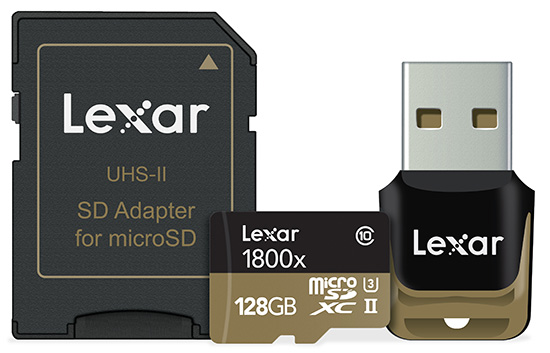 Lexar uvedl microSDXC UHS-II 1800× paměťové karty