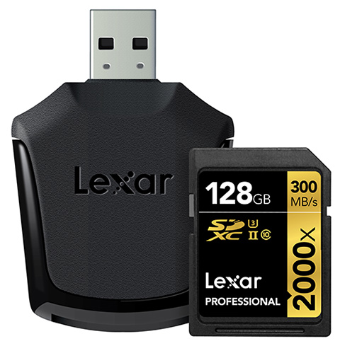 Paměťová karta Lexar SDXC 128GB Professional 2000x s 300 MB/s