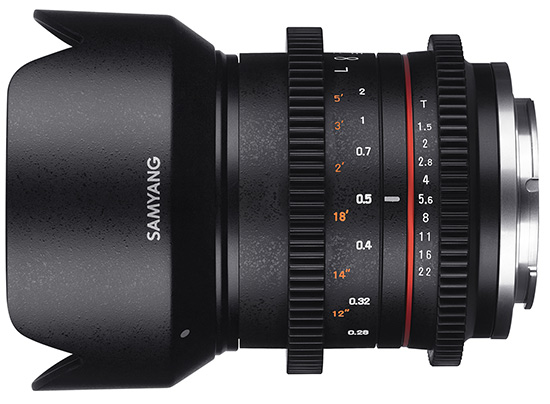 Vysoce světelný objektiv Samyang 21mm F1.4 a T1.5 pro CSC