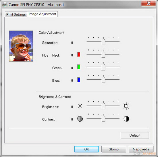 Canon SELPHY CP810: sněhobílá tiskárnička