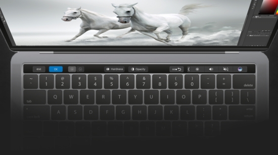 Adobe Photoshop CC nyní může využít Touch Bar u Macbook Pro