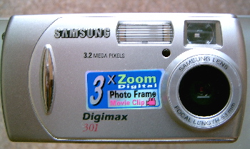Samsung Digimax 301: třímegapixel s jednoduchou optikou