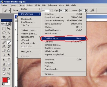 Odstranění červených očí