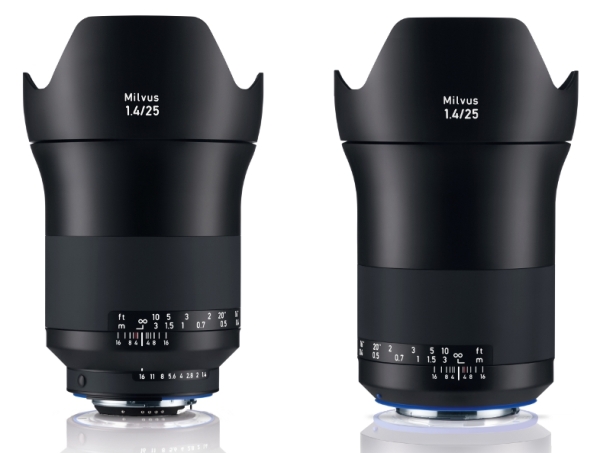 Zeiss uvedl širokoúhlý objektiv Milvus 1.4/25