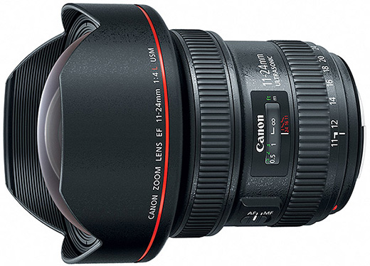 Extrémně širokoúhlý objektiv Canon EF 11-24mm f/4L USM