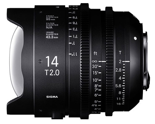 Sigma uvádí video objektivy 14mm T2 a 135mm T2