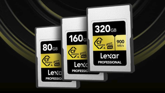 Lexar CFexpress Type A Gold nyní s 320GB kapacitou a rychlostí 900 MB/s