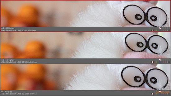 Srovnání senzorů: 4/3" vs APS-C vs Full frame