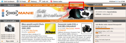 Nové diskuzní fórum Digimanie!