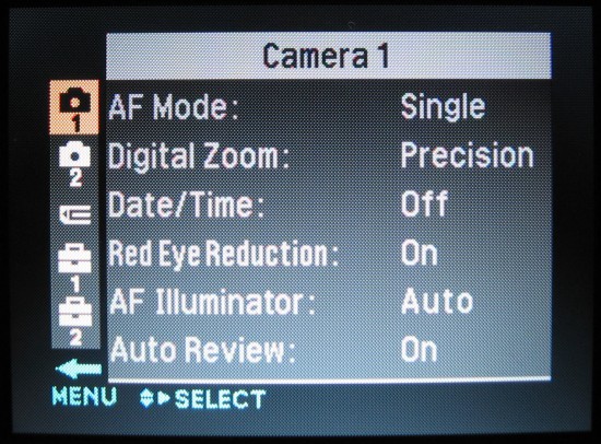 Sony Cyber-shot DSC-P200: Půlkruhová sedmička