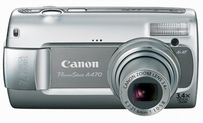 Canon PowerShot A470: základ nabídky