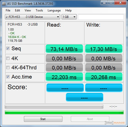 Transcend Premium microSDXC 128 GB AS SSD Benchmark 2
