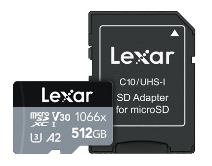 Lexar microSDXC Silver UHS-I 1066x s přenosovou rychlostí až 160 MB/s