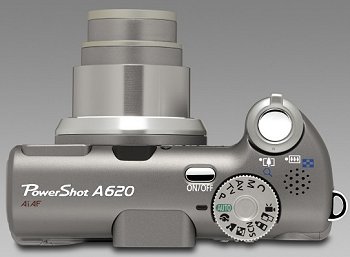 Canon A620: Malý kompakt s výklopným LCD displejem