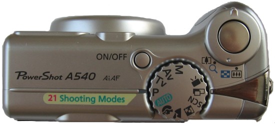 Canon PowerShot A540: Stříbrný šikula