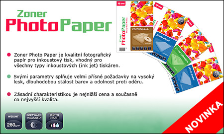 Zoner Photo Paper - nová značka fotopapírů na trhu