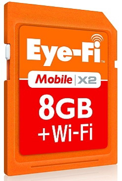 Karta Eye-Fi Mobile X2 8GB propojí i mobil