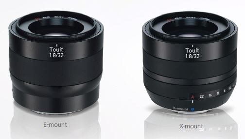 Nové objektivy Carl Zeiss Touit 12mm F2,8 a 32mm F1,8