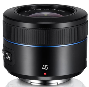 Světelný objektiv Samsung NX 45mm F1,8