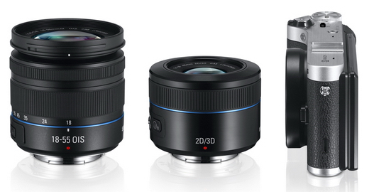 Samsung NX300 s hybridním autofokusem a novým 3D objektivem