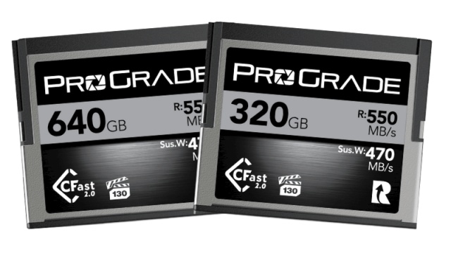 ProGrade představil nové karty Cobalt CFast 2.0 s kapacitou až 640 GB